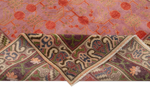 Tebriz Brown Classic Cotton Wool Handmade Area Rug 5'11'' x 9'5''