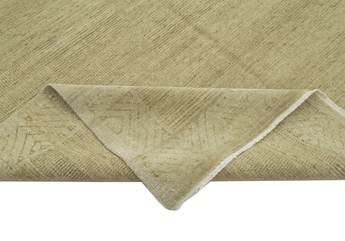 Tebriz Beige Classic Cotton Wool Handmade Area Rug 6'0'' x 8'11''