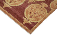 Tebriz Red Classic Cotton Wool Handmade Area Rug 5'10'' x 8'0''