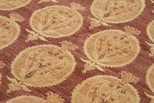 Tebriz Red Classic Cotton Wool Handmade Area Rug 5'10'' x 8'0''