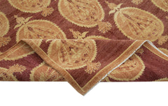 Tebriz Red Classic Cotton Wool Handmade Area Rug 5'10'' x 8'0''