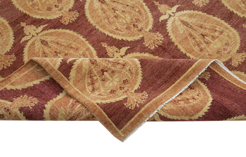 Tebriz Red Classic Cotton Wool Handmade Area Rug 5'10'' x 8'0''