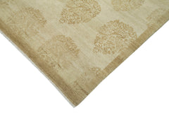 Tebriz Beige Classic Cotton Wool Handmade Area Rug 5'11'' x 8'7''