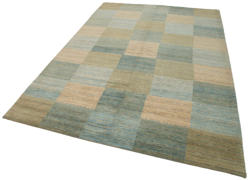 Tebriz Beige Classic Cotton Wool Handmade Area Rug 6'2'' x 9'0''