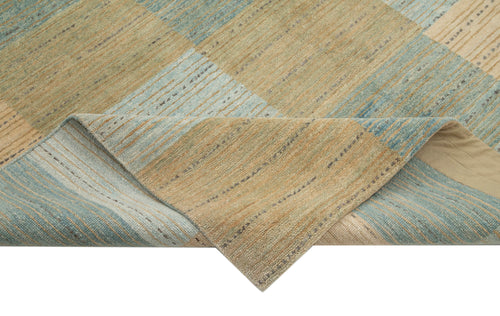 Tebriz Beige Classic Cotton Wool Handmade Area Rug 6'2'' x 9'0''