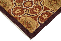 Tebriz Red Classic Cotton Wool Handmade Area Rug 6'0'' x 8'8''