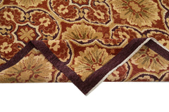 Tebriz Red Classic Cotton Wool Handmade Area Rug 6'0'' x 8'8''