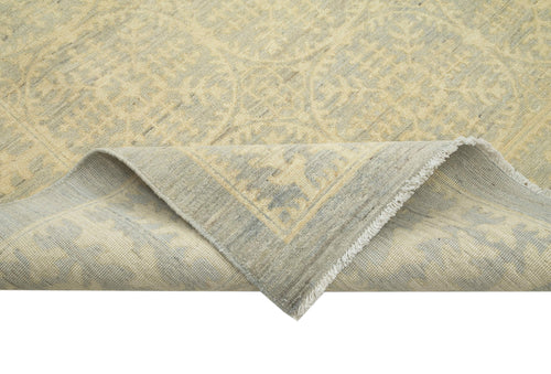 Tebriz Beige Classic Cotton Wool Handmade Area Rug 7'9'' x 9'1''
