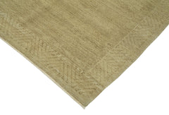 Tebriz Beige Classic Cotton Wool Handmade Area Rug 9'1'' x 12'1''