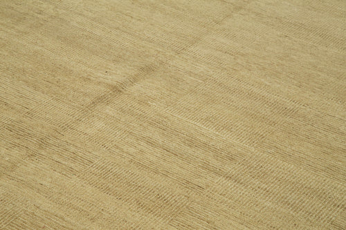 Tebriz Beige Classic Cotton Wool Handmade Area Rug 9'1'' x 12'1''