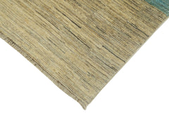 Tebriz Turquoise Classic Cotton Wool Handmade Area Rug 8'10'' x 11'10''