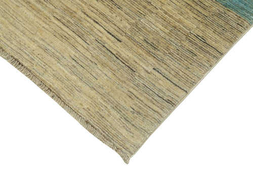 Tebriz Turquoise Classic Cotton Wool Handmade Area Rug 8'10'' x 11'10''