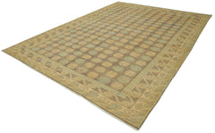 Handmade Area Rug – Classic Beige Wool Cotton Carpet | Turkish Hand Knotted Vintage