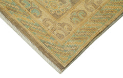 Handmade Area Rug – Classic Beige Wool Cotton Carpet | Turkish Hand Knotted Vintage