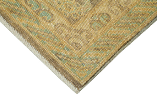 Handmade Area Rug – Classic Beige Wool Cotton Carpet | Turkish Hand Knotted Vintage