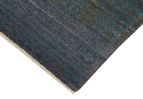 Tebriz Blue Classic Cotton Wool Handmade Area Rug 7'9'' x 9'11''