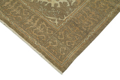 Tebriz Brown Classic Cotton Wool Handmade Area Rug 10'0'' x 14'0''