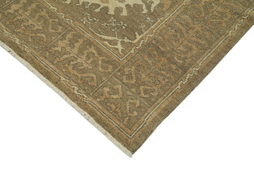Tebriz Brown Classic Cotton Wool Handmade Area Rug 10'0'' x 14'0''