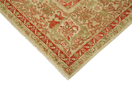 Tebriz Beige Classic Cotton Wool Handmade Area Rug 10'2'' x 14'1''