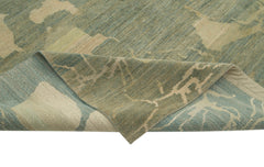 Tebriz Green Classic Cotton Wool Handmade Area Rug 10'1'' x 13'11''