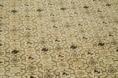 Tebriz Beige Classic Cotton Wool Handmade Area Rug 10'0'' x 13'11''