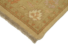 Tebriz Yellow Classic Cotton Wool Handmade Area Rug 8'11'' x 12'0''