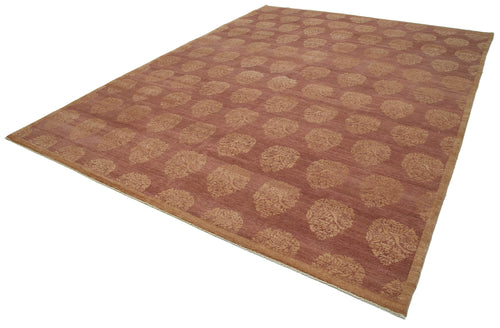 Handmade Area Rug – Tebriz Red Classic 9x12 Wool Cotton Vintage Carpet