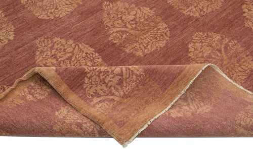 Handmade Area Rug – Tebriz Red Classic 9x12 Wool Cotton Vintage Carpet