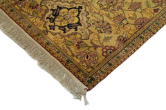 Tebriz Yellow Classic Cotton Wool Handmade Area Rug 9'1'' x 12'0''