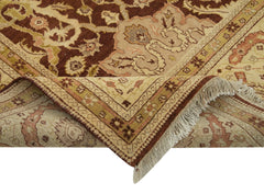 Tebriz Beige Classic Cotton Wool Handmade Area Rug 7'10'' x 9'8''