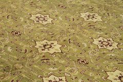 Tebriz Green Classic Cotton Wool Handmade Area Rug 8'10'' x 11'11''