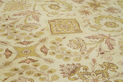 Tebriz Beige Classic Cotton Wool Handmade Area Rug 10'0'' x 13'7''