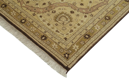 Tebriz Beige Classic Cotton Wool Handmade Area Rug 9'10'' x 14'1''