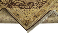 Tebriz Beige Classic Cotton Wool Handmade Area Rug 9'10'' x 14'1''