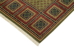 Tebriz Green Classic Cotton Wool Handmade Area Rug 7'7'' x 10'4''