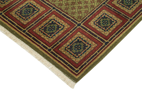 Tebriz Green Classic Cotton Wool Handmade Area Rug 7'7'' x 10'4''