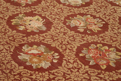 Tebriz Red Classic Cotton Wool Handmade Area Rug 7'9'' x 10'6''