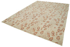 Tebriz Beige Classic Cotton Wool Handmade Area Rug 8'10'' x 11'11''