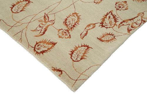 Tebriz Beige Classic Cotton Wool Handmade Area Rug 8'10'' x 11'11''