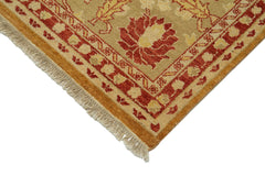 Tebriz Orange Classic Cotton Wool Handmade Area Rug 10'0'' x 14'1''