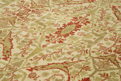 Tebriz Beige Classic Cotton Wool Handmade Area Rug 8'8'' x 12'6''