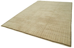 Tebriz Beige Classic Cotton Wool Handmade Area Rug 8'11'' x 12'6''