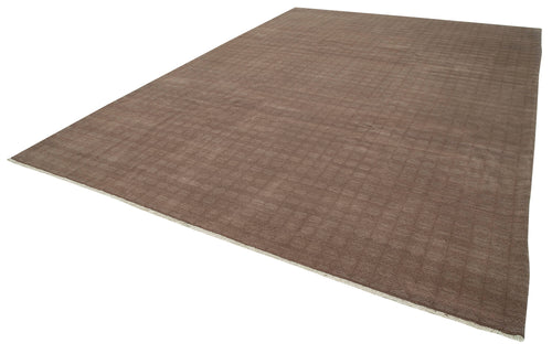 Tebriz Purple Classic Cotton Wool Handmade Area Rug 10'0'' x 13'10''