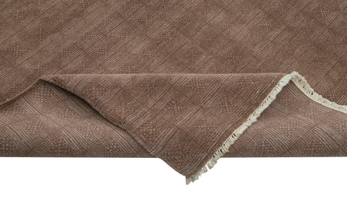 Tebriz Purple Classic Cotton Wool Handmade Area Rug 10'0'' x 13'10''