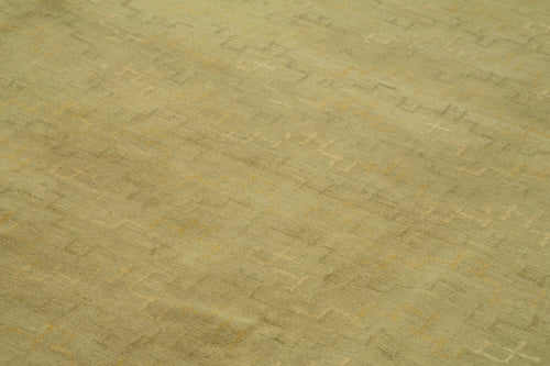 Tebriz Green Classic Cotton Wool Handmade Area Rug 9'6'' x 13'5''