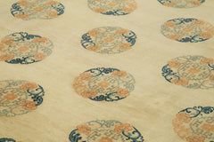 Tebriz Beige Classic Cotton Wool Handmade Area Rug 9'11'' x 13'11''