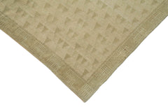 Tebriz Green Classic Cotton Wool Handmade Area Rug 9'6'' x 13'3''