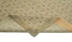 Tebriz Green Classic Cotton Wool Handmade Area Rug 9'6'' x 13'3''