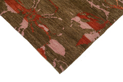 Tebriz Brown Classic Cotton Wool Handmade Area Rug 10'0'' x 13'9''