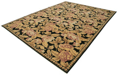 Tebriz Beige Classic Cotton Wool Handmade Area Rug 8'8'' x 11'5''